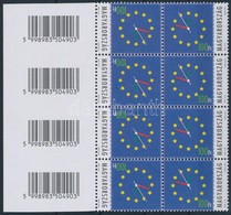 ** 2004 Úton Az Európai Unióba III. Vonalkódos ívszéli Nyolcastömb (8.000) - Altri & Non Classificati