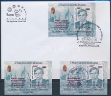 ** O 2010 Antal József Blokk Felülnyomással Pecsételt és Postatiszta + Blokk FDC-n (12.500) - Altri & Non Classificati