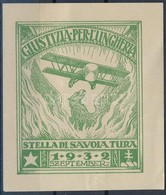 ** 1932/7a Stella Di Savoia Túrarepülés Emlékblokk (15.000) - Autres & Non Classés