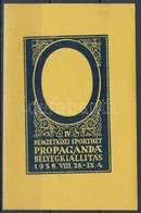 ** 1938/5a Siófoki IV. Nemzetközi Sporthét Propaganda Bélyegkiállítás Emlékív Fázisnyomata - Autres & Non Classés