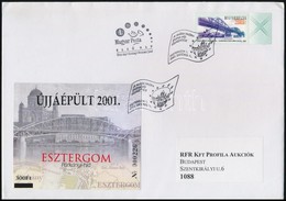 2001/33 Újjáépült Esztergomi Párkányi-híd Emlékív FDC-n Alkalmi Bélyegzéssel - Autres & Non Classés