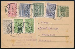 1922 Inflációs Levelez?lap 'WIEN' - Kronstadt - Altri & Non Classificati
