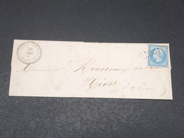 FRANCE - Lettre De Mouilleron-en-Pareds Pour Niort En 1867 - L 17976 - Lettres & Documents