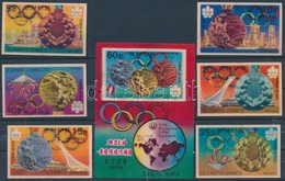 ** 1977 Nyári Olimpia: Montréal Háromdimenziós Sor Mi 1583-1588 + Blokk Mi 36 - Altri & Non Classificati