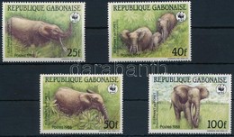 ** 1988 WWF Erdei Elefánt Sor Mi 1009-1012 - Altri & Non Classificati