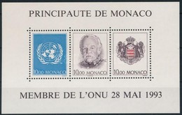 ** 1993 Monaco Csatlakozása Az ENSZ-hez Blokk Mi 60 - Altri & Non Classificati