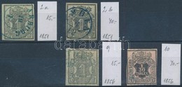 O 1851-1856 Mi 2 A + 2 B + 9 + 10 (Mi EUR 110,-) - Altri & Non Classificati