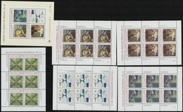 ** 1984-1985 Azulejo Csempe 1 Blokk Mi 49 + 5 Kisív Mi 1644, 1649, 1657, 1665, 1675 - Altri & Non Classificati