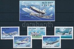 ** 1996 Repül? Sor Mi 2791-2795 + Blokk 114 - Altri & Non Classificati