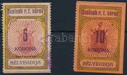 1920 Szolnok Városi Illeték 1-2 Sz. Bélyeg (8.700) - Non Classés