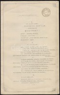 1907 Bp., Az Egyetértés Sport Club Alapító Okirata - Non Classificati