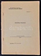 1974 Filozófiai Tansegédlet, Gépelt Kézirat, Rend?rtiszti F?iskola Marxizmus-leninizmus Tanszék, Készült 500 Példányban, - Non Classés