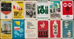 1969 12 Db Reklámos Kártyanaptár - Pubblicitari