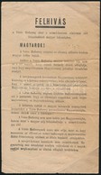 Cca 1945 A Szovjet Vörös Hadsereg Felhívása Magyar Földre Lépésükkor, Melyben Leírják, Hogy Nem Akarják Megváltoztatni M - Altri & Non Classificati