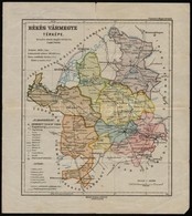 1925 Békés Vármegye Térképe, Kiadja: Magyar Földrajzi Intézet Rt., Szakadással, 30×27 Cm + Hódmez?vásárhely Th. Város Be - Altri & Non Classificati