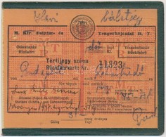 1947 Magyar Folyam és Tengerhajózári Rt. Hajójegy - Altri & Non Classificati