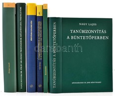 Vegyes Jogi Könyvtétel, Büntet?jog Témában, 7 Db:

Nagy Lajos: Tanúbizonyítás A Büntet?perben. Bp., 1966, Közgazdasági é - Non Classés