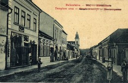 T2/T3 Balázsfalva, Blasendorf, Blaj; Strada Bisericii / Templom Utca, Naftali Vilmos üzlete. W. L. 1864. / Kirchengasse  - Non Classés