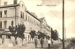 T2/T3 Báziás, Bazias; Vasútállomás. Dervarics Ferencz Kiadása / Railway Station (EK) - Non Classés