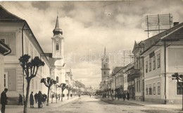 T2/T3 1940 Beszterce, Bistrita; Templomok, Utca / Churches, Street, Photo - Non Classés