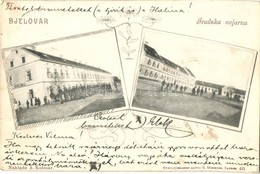 T2/T3 1904 Belovár, Bjelovar; Gradska Vojarna / Military Barracks. Art Nouveau (EK) - Non Classificati