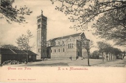 ** T1 Pola, Pula; Cs. és Kir. Haditengerészeti Templom / K.u.K. Marinekirche, Kriegsmarine / K.u.k. Navy Church. No. 842 - Non Classificati