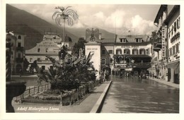 T1 Lienz (Tirol), Adolf Hitler Platz, Hotel Traube, Cafe Zentral / Square, Hotel, Café, German Nazi Party Propaganda, Sw - Unclassified