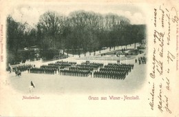 T2/T3 1899 Wiener Neustadt, Akademiker / Military School, Academy (wet Corner) - Non Classificati