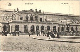 ** T1/T2 Kortrijk, Courtrai; De Statie / Railway Station - Non Classificati