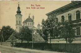 T2/T3 Dolnja Tuzla, Serb. Kirche Und Schule / Serbian Orthodox Church And School. W. L. Bp. 4938. (EK) - Non Classificati