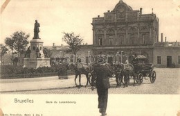 ** T2/T3 Brussels, Bruxelles; Gare Du Luxembourg / Railway Station, Statue (EK) - Non Classificati