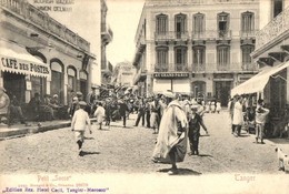 ** T2 Tangier, Tanger; Petit 'Socco' / Street, Café, Post Office - Non Classificati