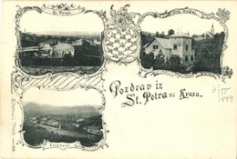 * T2/T3 1899 Pivka, St. Petra Na Krasu, San Pietro Del Carso, St. Peter In Krain; Villa Kcizaj, Kolodvor / Villa, Railwa - Non Classificati