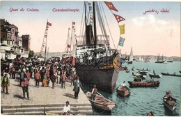 ** T2/T3 Constantinople, Istanbul; Quai De Galata / Port, Ship (EK) - Non Classés