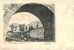 T2 1899 Izmir, Smyrne; L'ancien Pont Des Caravanes / Old Bridge - Non Classés