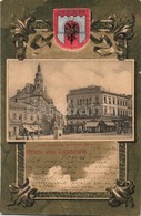 T2 1905 Chernivtsi, Czernowitz; Cafe Habsburg, Hotel Belle-Vue, J. Traub / Square With Shops, Cafe And Hotel And Restaur - Non Classificati