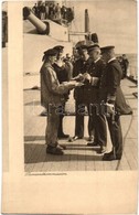 ** T2/T3 Proviant Kommission / German Navy, Food Testing On Board, Mariners And Officers. Phot. A. Hauger, Pola 1916. Nr - Non Classificati