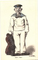 ** T2/T3 Dann ! / Dopo ! / Recruit After Joining The Austro-Hungarian Navy. K.u.K. Kriegsmarine Mariner Art Postcard, Hu - Non Classés