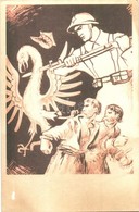 ** T2/T3 WWII Soviet Military Propaganda Art Postcard (fl) - Non Classificati