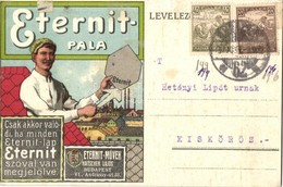 T2/T3 Eternit-Pala. Hatschek Lajos Eternit-M?vek Reklámlapja / Hungarian Roof Tile Advertisement Card. Litho - Non Classificati