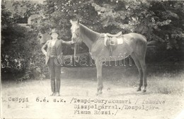 ** * 3 Db Lóverseny Motívumlap, Közte 2 Db Régi Fotó / 3 Horse Racing Motive Cards, Among Them 2 Pre-1945 Photos, Sport - Non Classés