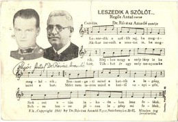 T3/T4 1942 Leszedik A Sz?l?t. Reg?s Antal Verse Dr. Révész Amadé Zenéje / Hungarian Folk Song, Music Sheet (fa) - Non Classés