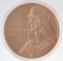 Ifj. Szlávics László (1959-) 2011. 'Nagy Magyarok / Szent Erzsébet 1207-1231' Aranyozott Cu Emlékérem (40mm) T:PP - Non Classificati