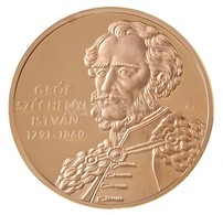 Ifj. Szlávics László (1959-) 2011. 'Nagy Magyarok / Gróf Széchenyi István 1791-1860' Aranyozott Cu Emlékérem (40mm) T:PP - Non Classificati