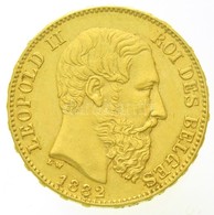 Belgium 1882. 20Fr Au 'II. Lipót'  (6,48g/0.900) T:2
Belgium 1882. 20 Francs Au 'Leopold II' (6,48g/0.900) C:XF
Krause K - Non Classés