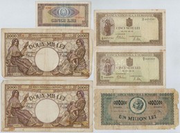 Románia 1941-1966. 6db-os Vegyes Bankjegy Tétel T:III,III-
Romania 1941-1966. 6pcs Of Various Banknotes C:F,VG - Non Classificati