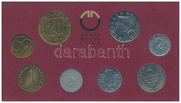 Ausztria 1993. 5g-20Sch (8xklf) Forgalmi Sor, Eredeti M?anyag Tokban T:1 
Austria 1993. 5 Groschen - 20 Schilling (8xdif - Non Classificati