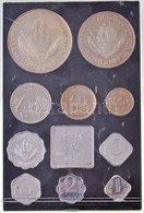 India 1974. 1p-50R (10xklf) Forgalmi Sor Eredeti Dísztokban, Benne 1974. 50R Ag 'F.A.O.' + 'India Government Mint' Emlék - Non Classés