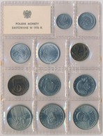 Lengyelország 1975. 10g - 20Zl (11xklf) Forgalmi Sor Fóliatokban T:1 
Poland 1975. 10 Groszy - 20 Zlotych, (11xdiff) Coi - Non Classificati