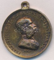 Ausztria 1873. 'Ferenc József / Rotunda - Világkiállítás Bécs 1873' Kétoldalas Br Medál Füllel (34mm). Szign.: A.S (Anto - Non Classés